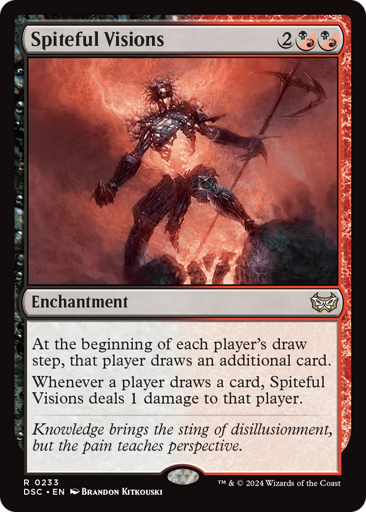 Spiteful Visions [Duskmourn: House of Horror Commander] MTG Single Magic: The Gathering | Red Claw Gaming