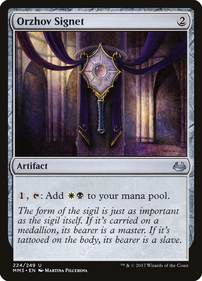 Orzhov Signet [Modern Masters 2017] MTG Single Magic: The Gathering | Red Claw Gaming