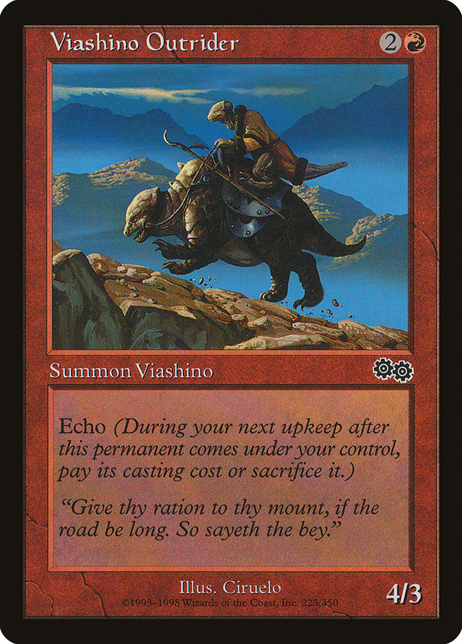 Viashino Outrider [Urza's Saga] MTG Single Magic: The Gathering | Red Claw Gaming