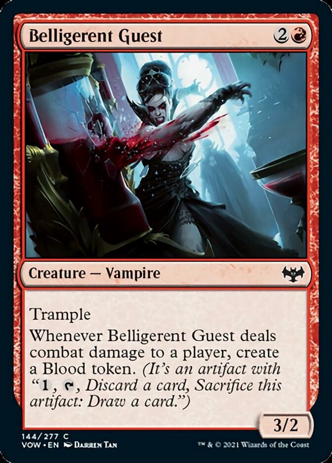 Belligerent Guest [Innistrad: Crimson Vow] MTG Single Magic: The Gathering | Red Claw Gaming