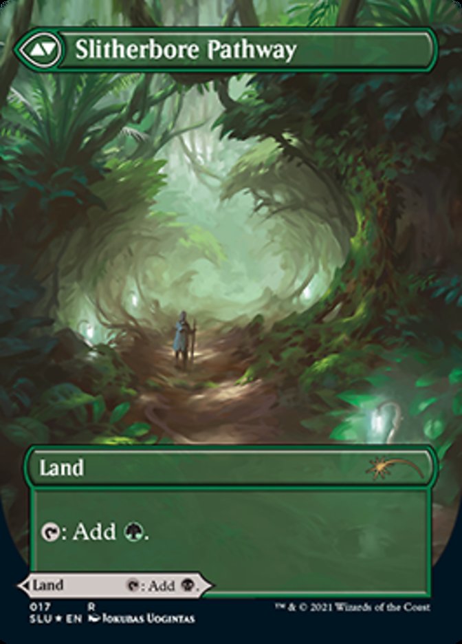 Darkbore Pathway // Slitherbore Pathway (Borderless) [Secret Lair: Ultimate Edition 2] MTG Single Magic: The Gathering | Red Claw Gaming