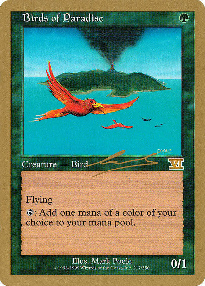 Birds of Paradise (Nicolas Labarre) [World Championship Decks 2000] MTG Single Magic: The Gathering | Red Claw Gaming