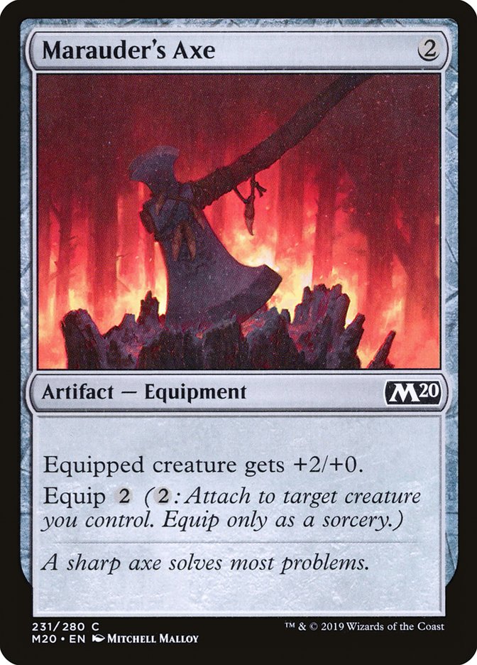 Marauder's Axe [Core Set 2020] MTG Single Magic: The Gathering | Red Claw Gaming