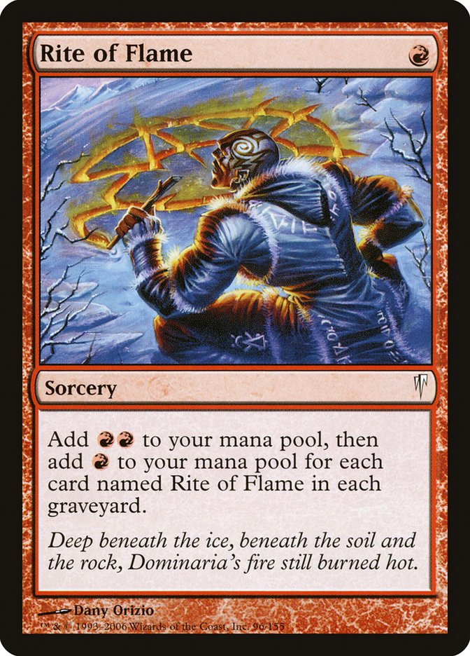 Rite of Flame [Coldsnap] MTG Single Magic: The Gathering | Red Claw Gaming