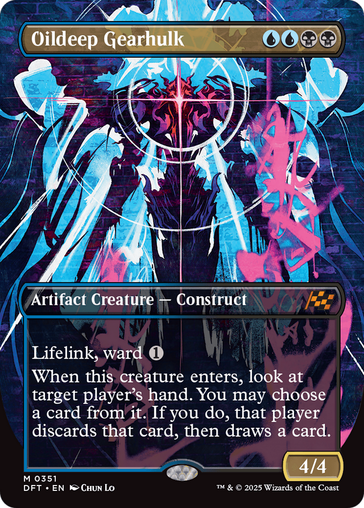 Oildeep Gearhulk (Borderless) [Aetherdrift] MTG Single Magic: The Gathering | Red Claw Gaming