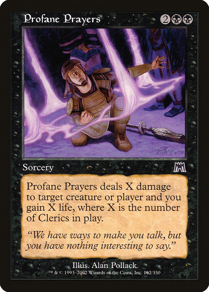 Profane Prayers [Onslaught] MTG Single Magic: The Gathering | Red Claw Gaming