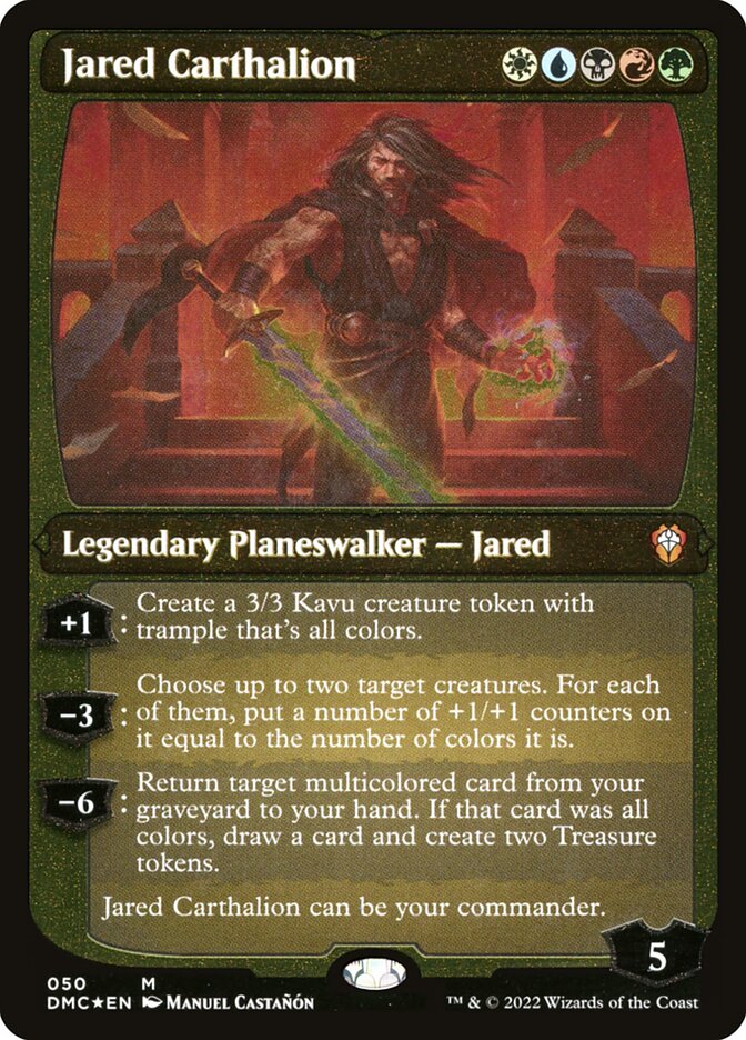 Jared Carthalion (Showcase Display Commander) [Dominaria United Commander] MTG Single Magic: The Gathering | Red Claw Gaming
