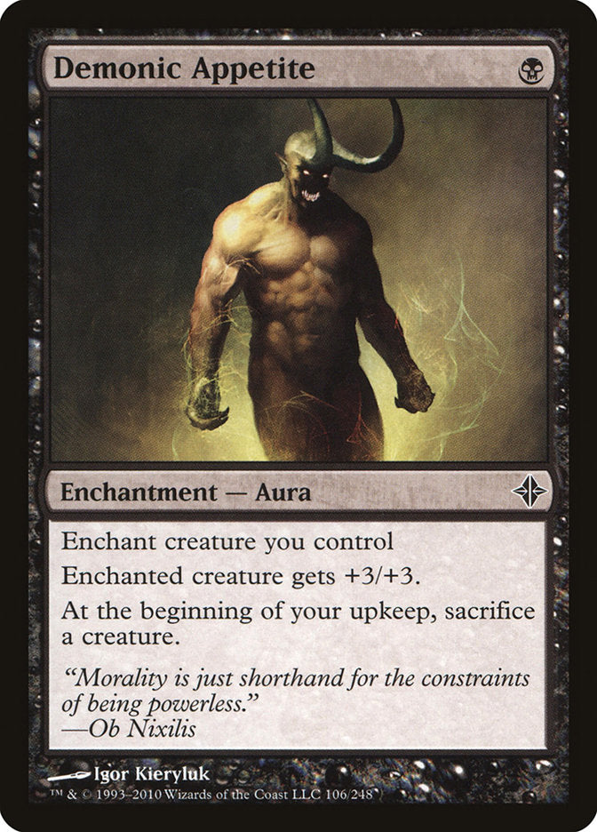 Demonic Appetite [Rise of the Eldrazi] MTG Single Magic: The Gathering | Red Claw Gaming