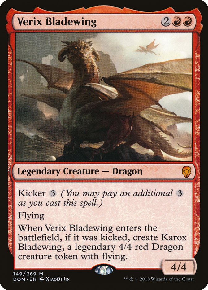 Verix Bladewing [Dominaria] MTG Single Magic: The Gathering | Red Claw Gaming