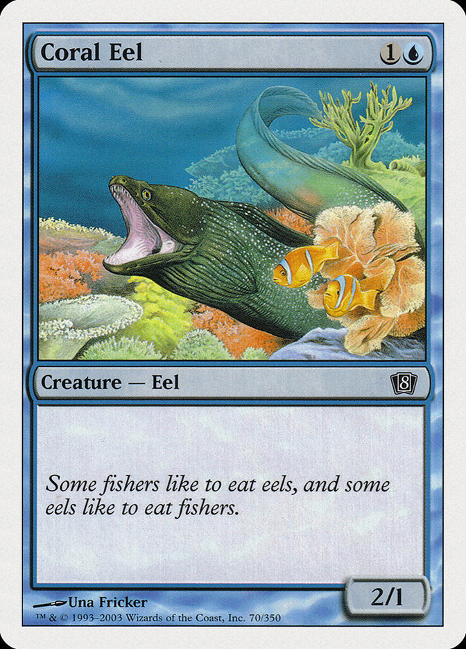 Coral Eel [Eighth Edition] MTG Single Magic: The Gathering | Red Claw Gaming