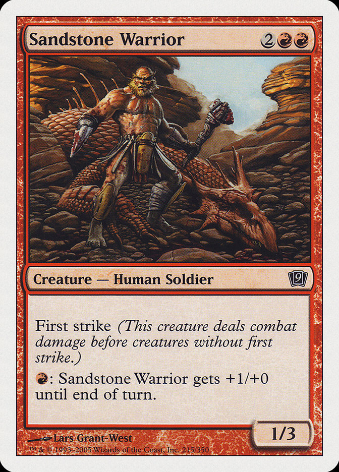 Sandstone Warrior [Ninth Edition] MTG Single Magic: The Gathering | Red Claw Gaming