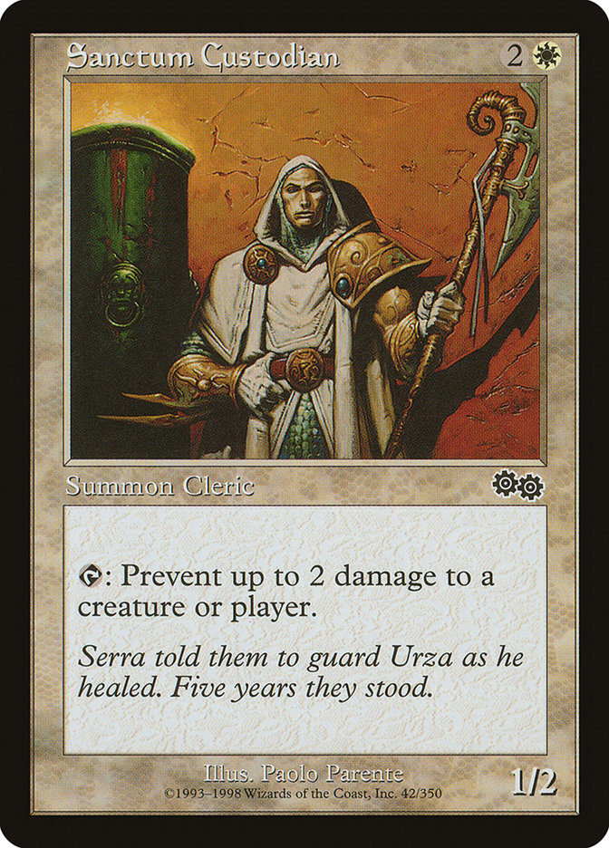 Sanctum Custodian [Urza's Saga] MTG Single Magic: The Gathering | Red Claw Gaming