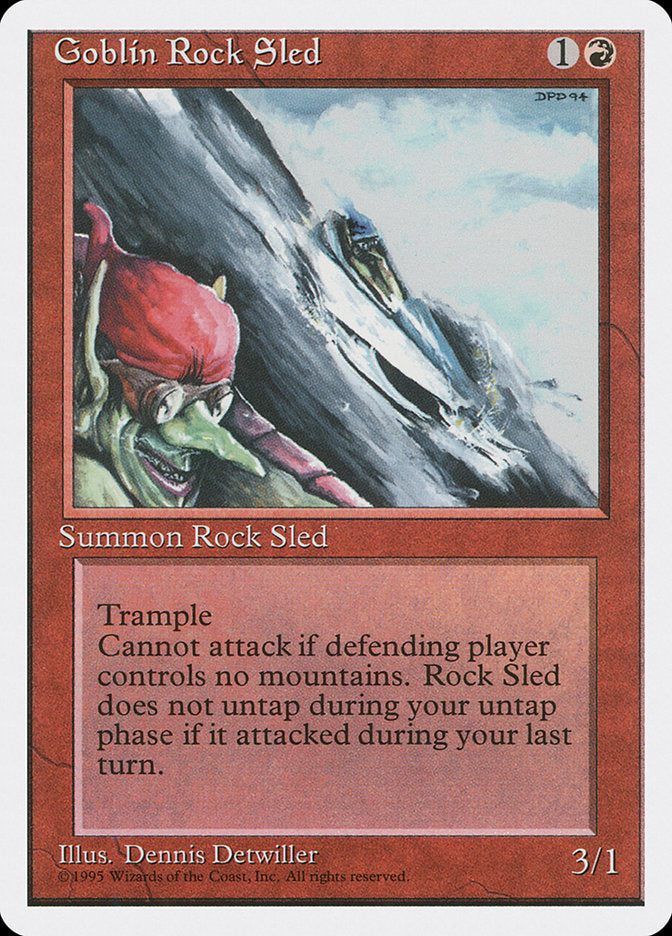 Goblin Rock Sled [Fourth Edition] MTG Single Magic: The Gathering | Red Claw Gaming
