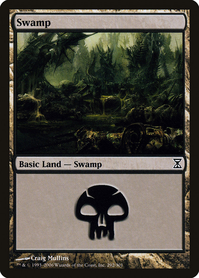 Swamp (292) [Time Spiral] MTG Single Magic: The Gathering | Red Claw Gaming