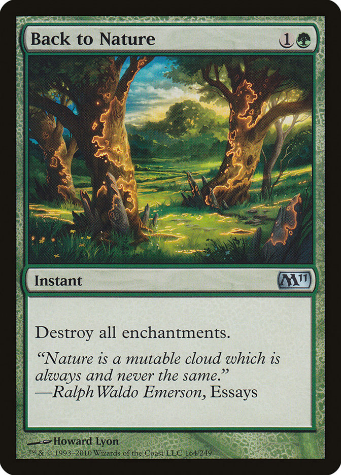 Back to Nature [Magic 2011] MTG Single Magic: The Gathering | Red Claw Gaming