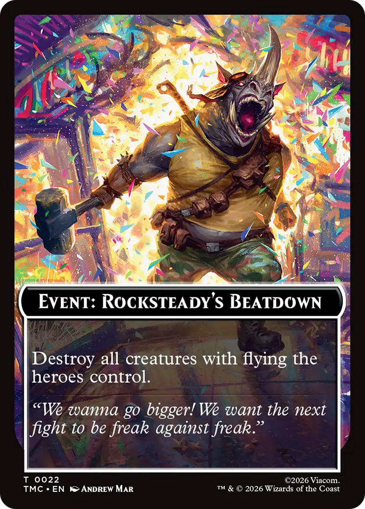 Event: Rocksteady's Beatdown [Teenage Mutant Ninja Turtles Commander Tokens] MTG Single Magic: The Gathering | Red Claw Gaming