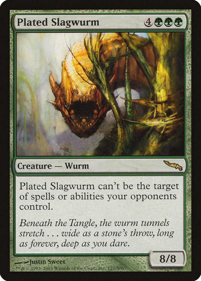 Plated Slagwurm [Mirrodin] MTG Single Magic: The Gathering | Red Claw Gaming