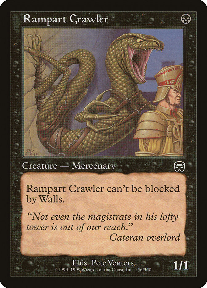 Rampart Crawler [Mercadian Masques] MTG Single Magic: The Gathering | Red Claw Gaming