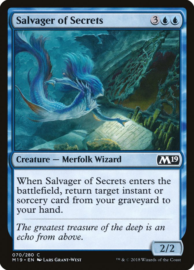 Salvager of Secrets [Core Set 2019] MTG Single Magic: The Gathering | Red Claw Gaming