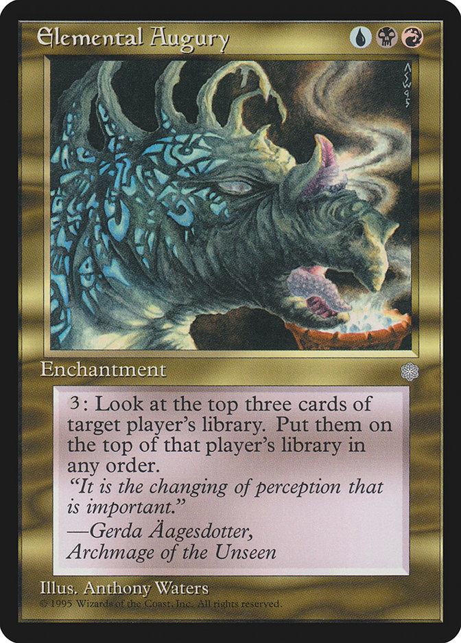 Elemental Augury [Ice Age] MTG Single Magic: The Gathering | Red Claw Gaming