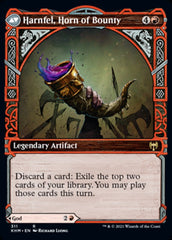 Birgi, God of Storytelling // Harnfel, Horn of Bounty (Showcase) [Kaldheim] MTG Single Magic: The Gathering | Red Claw Gaming