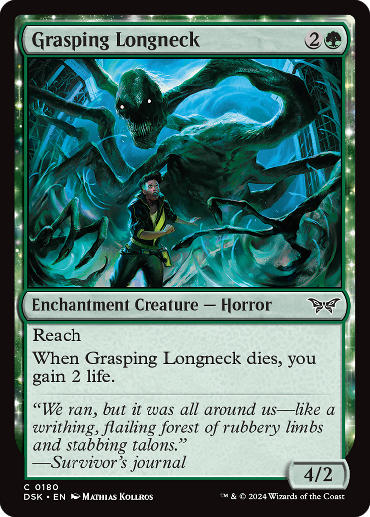Grasping Longneck [Duskmourn: House of Horror] MTG Single Magic: The Gathering | Red Claw Gaming