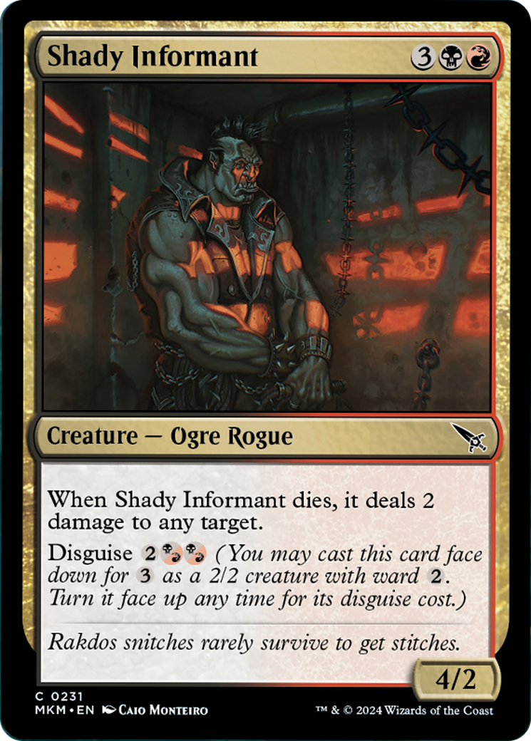 Shady Informant [Murders at Karlov Manor] MTG Single Magic: The Gathering    | Red Claw Gaming