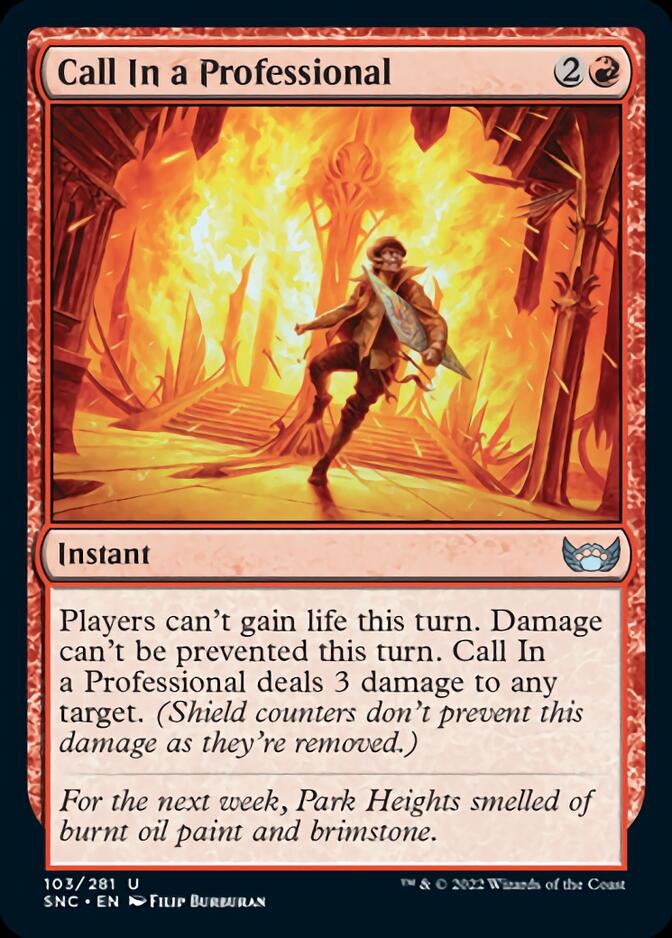 Call In a Professional [Streets of New Capenna] MTG Single Magic: The Gathering | Red Claw Gaming