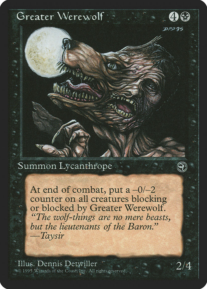 Greater Werewolf [Homelands] MTG Single Magic: The Gathering | Red Claw Gaming