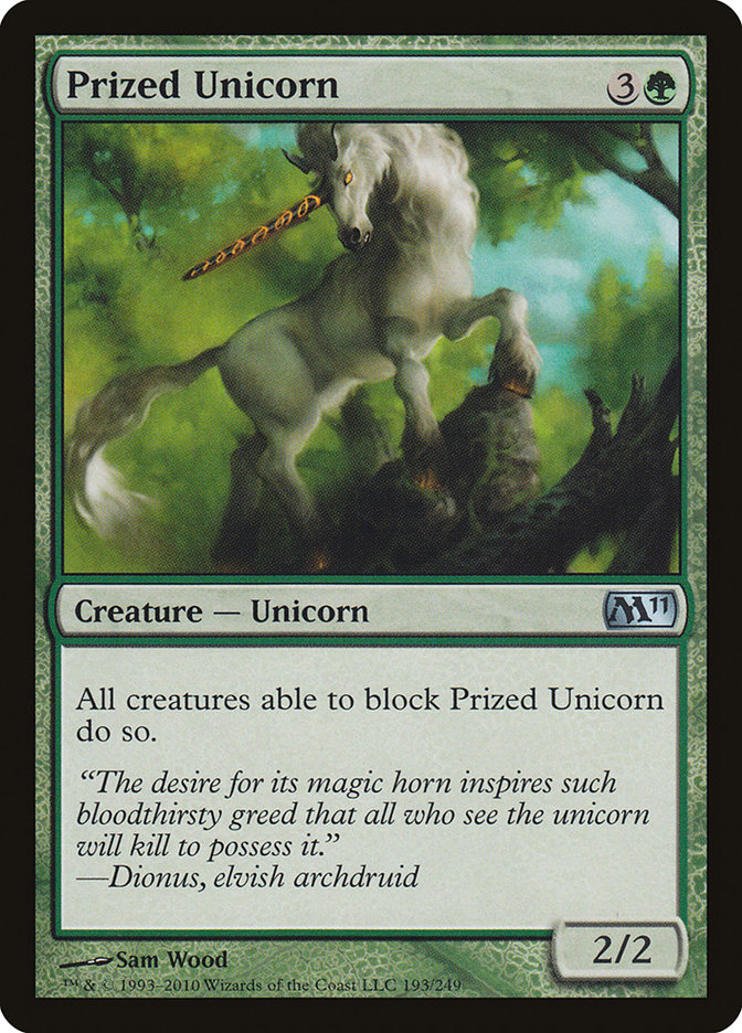 Prized Unicorn [Magic 2011] MTG Single Magic: The Gathering | Red Claw Gaming