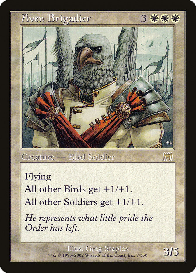 Aven Brigadier [Onslaught] MTG Single Magic: The Gathering | Red Claw Gaming