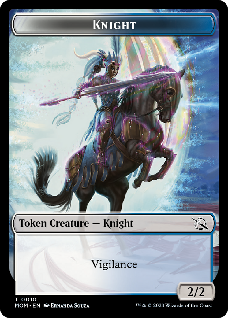 Assassin // Knight (10) Double-Sided Token [March of the Machine Commander Tokens] MTG Single Magic: The Gathering | Red Claw Gaming