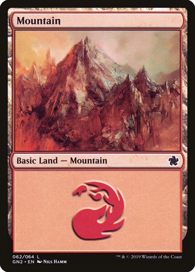 Mountain (62) [Game Night 2019] MTG Single Magic: The Gathering | Red Claw Gaming