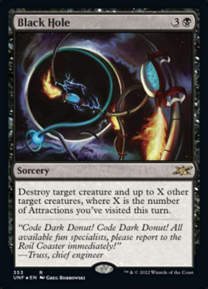 Black Hole (Galaxy Foil) [Unfinity] MTG Single Magic: The Gathering    | Red Claw Gaming