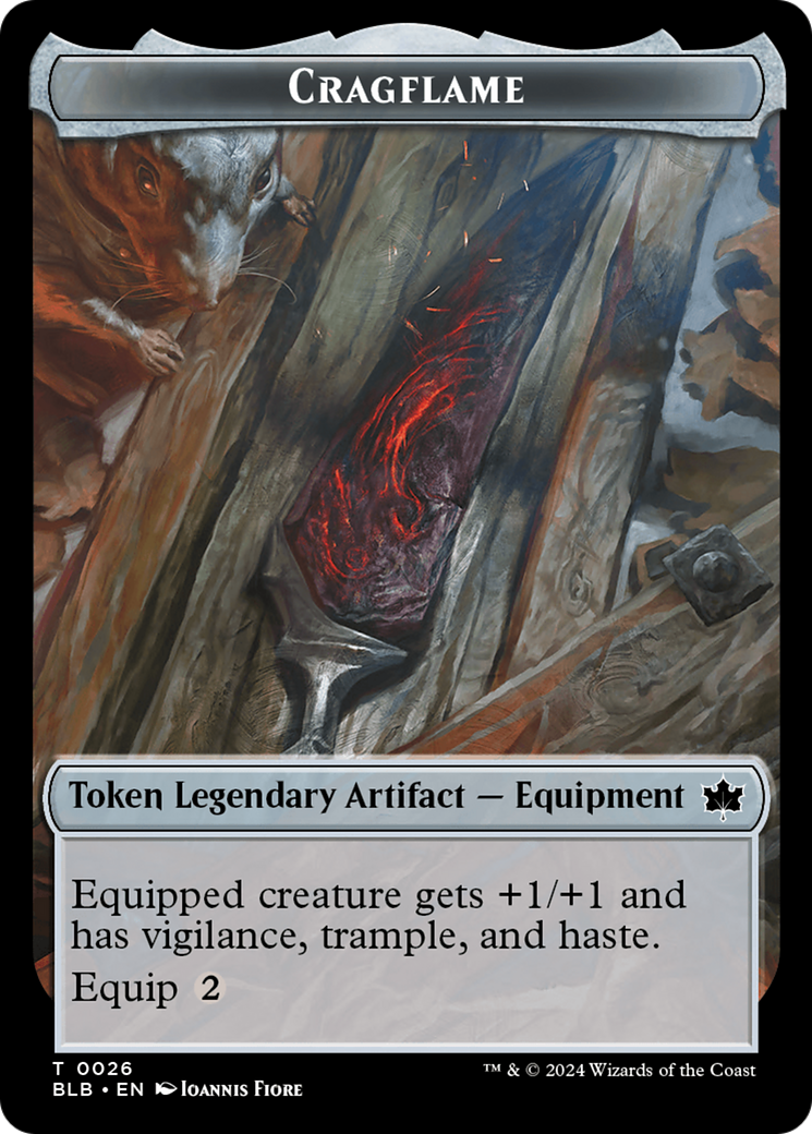 Cragflame // Starscape Cleric Double-Sided Token [Bloomburrow Tokens] MTG Single Magic: The Gathering | Red Claw Gaming