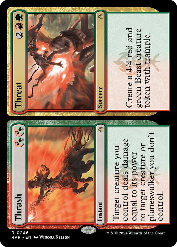 Thrash // Threat [Ravnica Remastered] MTG Single Magic: The Gathering | Red Claw Gaming