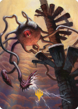 Death Kiss Art Card (Gold-Stamped Signature) [Commander Legends: Battle for Baldur's Gate Art Series] MTG Single Magic: The Gathering | Red Claw Gaming