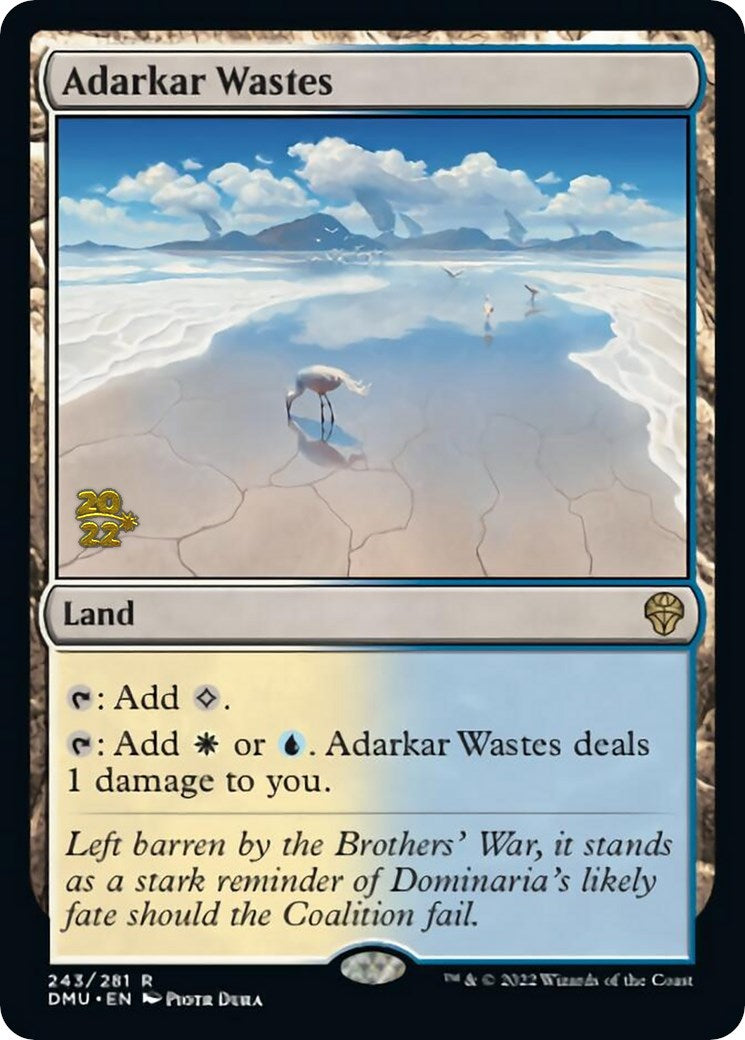 Adarkar Wastes [Dominaria United Prerelease Promos] MTG Single Magic: The Gathering | Red Claw Gaming