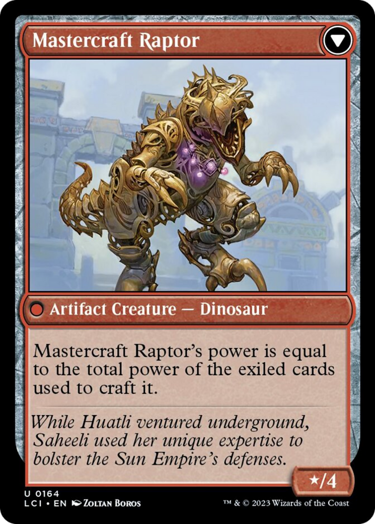 Saheeli's Lattice // Mastercraft Raptor [The Lost Caverns of Ixalan] MTG Single Magic: The Gathering    | Red Claw Gaming
