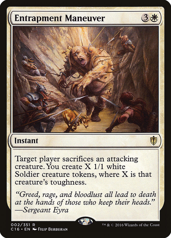 Entrapment Maneuver [Commander 2016] MTG Single Magic: The Gathering | Red Claw Gaming