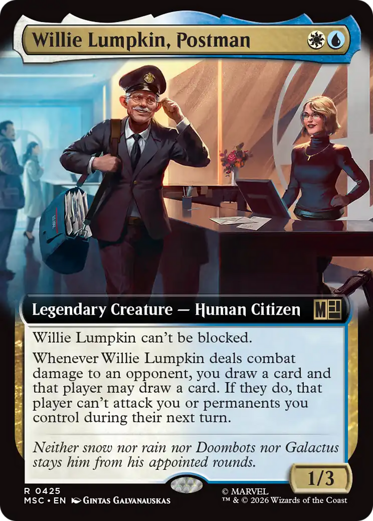 Willie Lumpkin, Postman (Extended Art) [Marvel Super Heroes Commander] | Red Claw Gaming