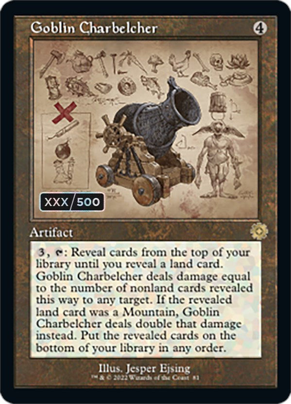Goblin Charbelcher (Retro Schematic) (Serialized) [The Brothers' War Retro Artifacts] MTG Single Magic: The Gathering | Red Claw Gaming