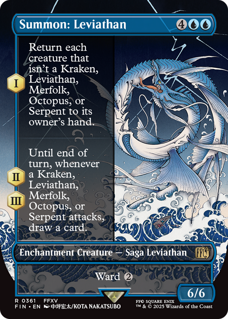 Summon: Leviathan (Borderless) [FINAL FANTASY] MTG Single Magic: The Gathering | Red Claw Gaming