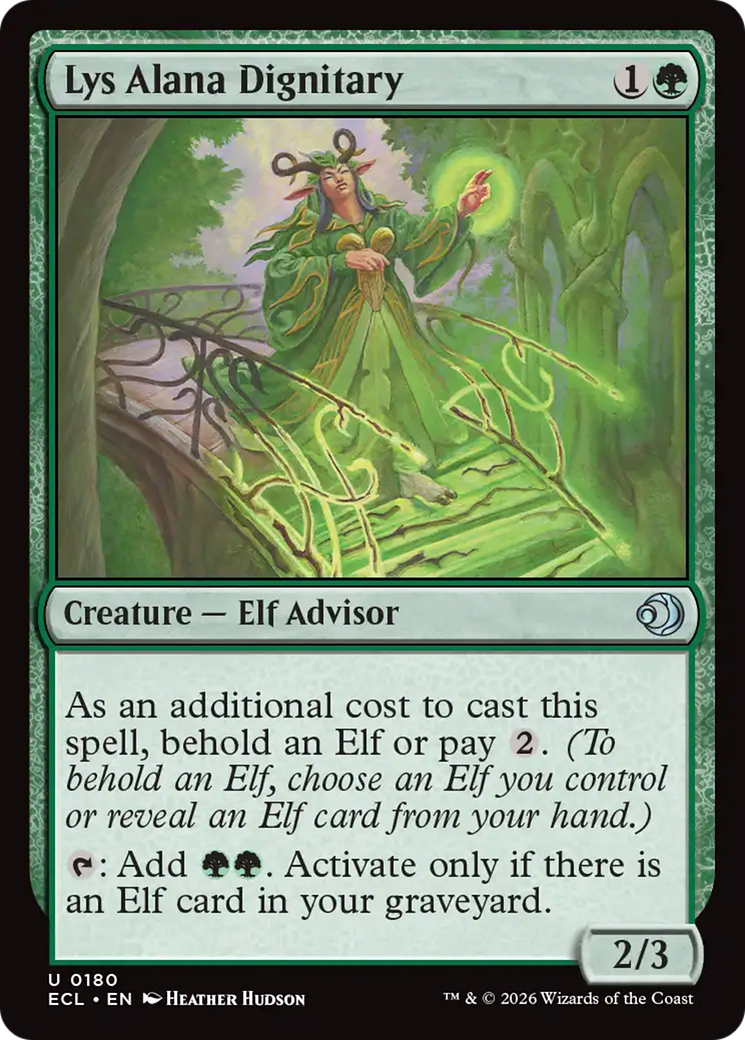 Lys Alana Dignitary [Lorwyn Eclipsed] MTG Single Magic: The Gathering | Red Claw Gaming