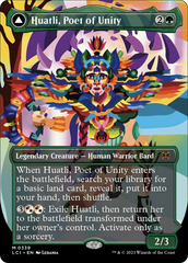 Huatli, Poet of Unity // Roar of the Fifth People (Borderless) [The Lost Caverns of Ixalan] MTG Single Magic: The Gathering | Red Claw Gaming
