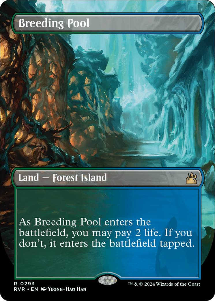 Breeding Pool (Borderless) [Ravnica Remastered] MTG Single Magic: The Gathering | Red Claw Gaming