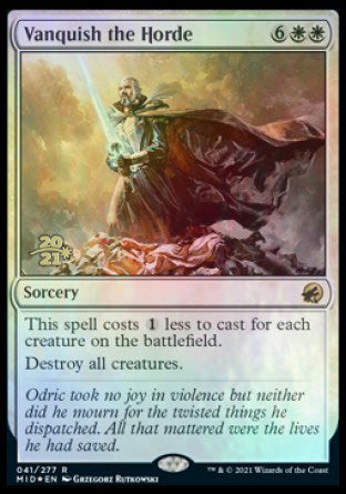 Vanquish the Horde [Innistrad: Midnight Hunt Prerelease Promos] MTG Single Magic: The Gathering | Red Claw Gaming