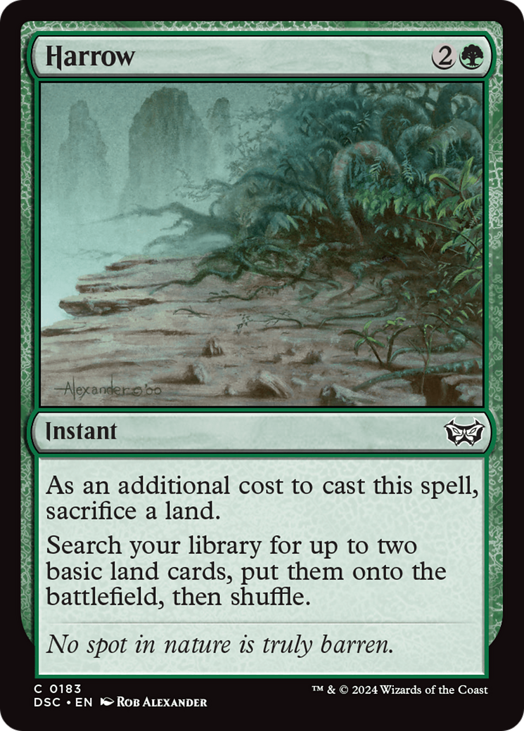 Harrow [Duskmourn: House of Horror Commander] MTG Single Magic: The Gathering | Red Claw Gaming