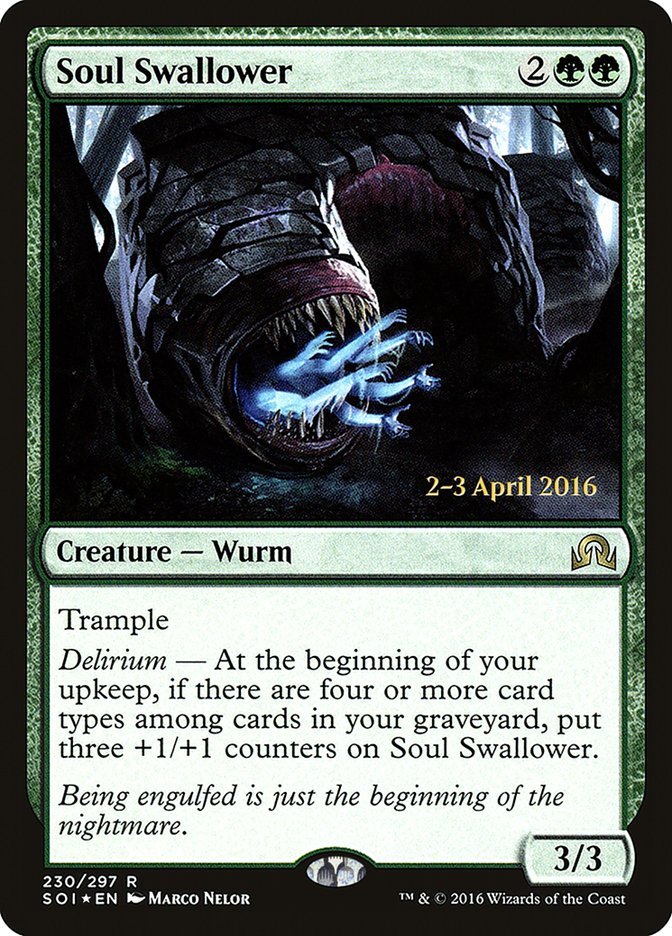 Soul Swallower [Shadows over Innistrad Prerelease Promos] MTG Single Magic: The Gathering | Red Claw Gaming