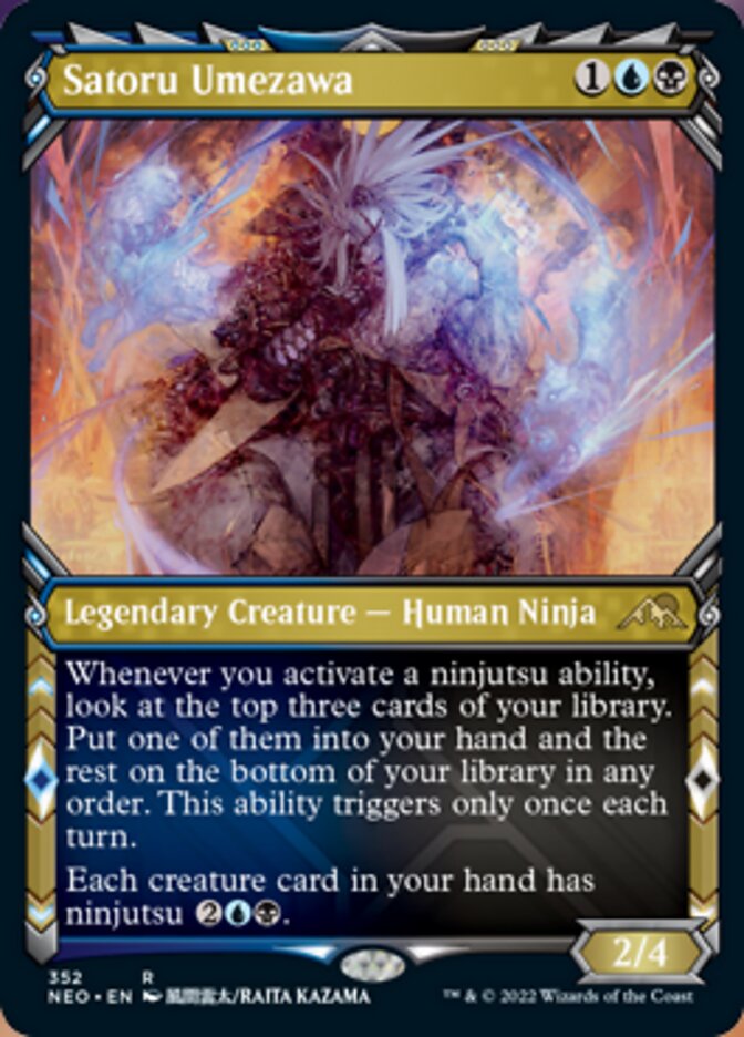 Satoru Umezawa (Showcase Ninja) [Kamigawa: Neon Dynasty] MTG Single Magic: The Gathering    | Red Claw Gaming